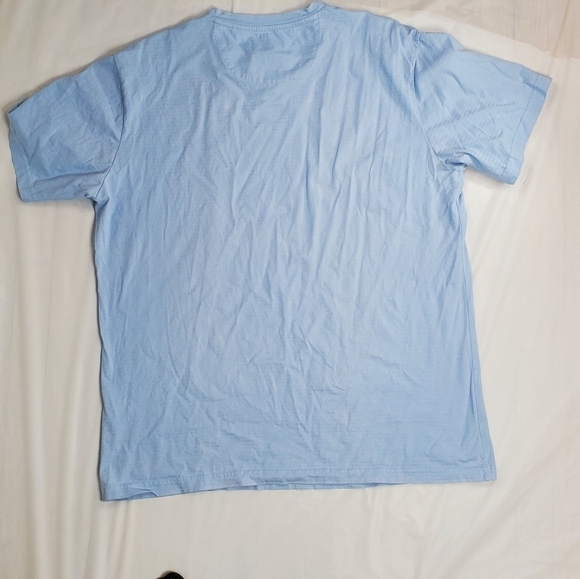 SKY Blue Graphic V-Neck Dalai Lama Size XL GUC 100% Cotton - Picture 3 of 6